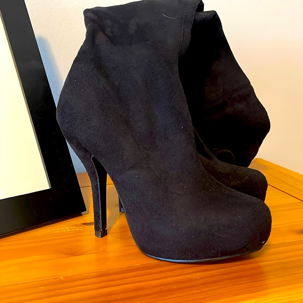 Over-the-knee boots.